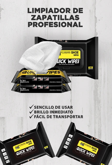 CALZADO IMPECABLE CON Quick Wipes!