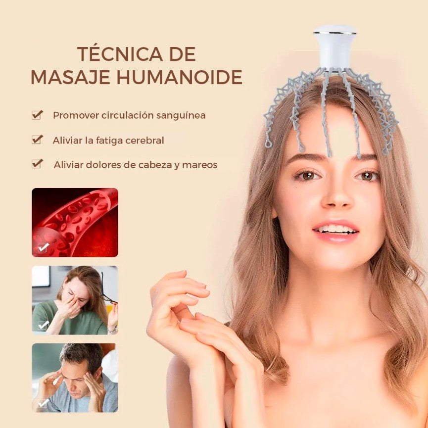 MASAJEADOR DE CABEZA MindFlow ELÉCTRICO E INALAMBRICO