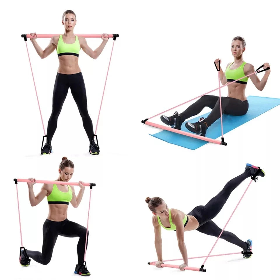 COMBO FIT BARRA PILATESPro Y RODILLO MASAJEADOR
