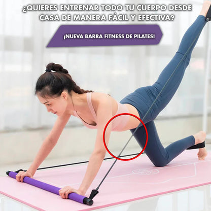 COMBO FIT BARRA PILATESPro Y RODILLO MASAJEADOR