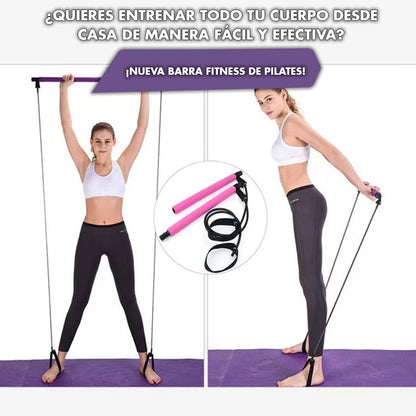 COMBO FIT BARRA PILATESPro Y RODILLO MASAJEADOR