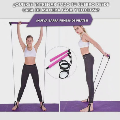 COMBO FIT BARRA PILATESPro Y RODILLO MASAJEADOR