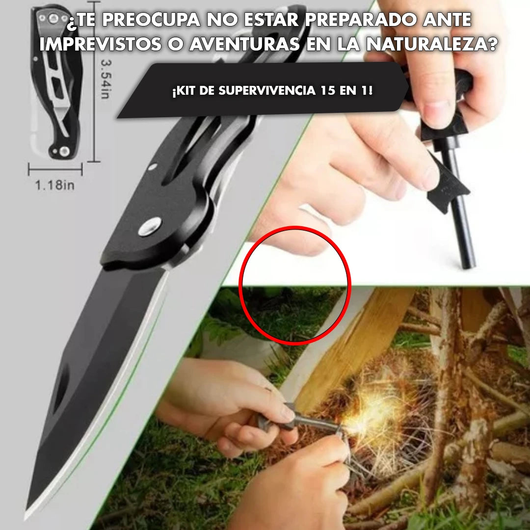 NUEVO KIT DE SUPERVIVENCIA 15 EN 1