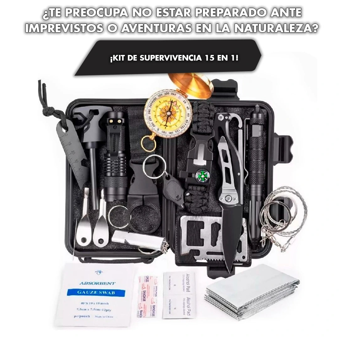 NUEVO KIT DE SUPERVIVENCIA 15 EN 1